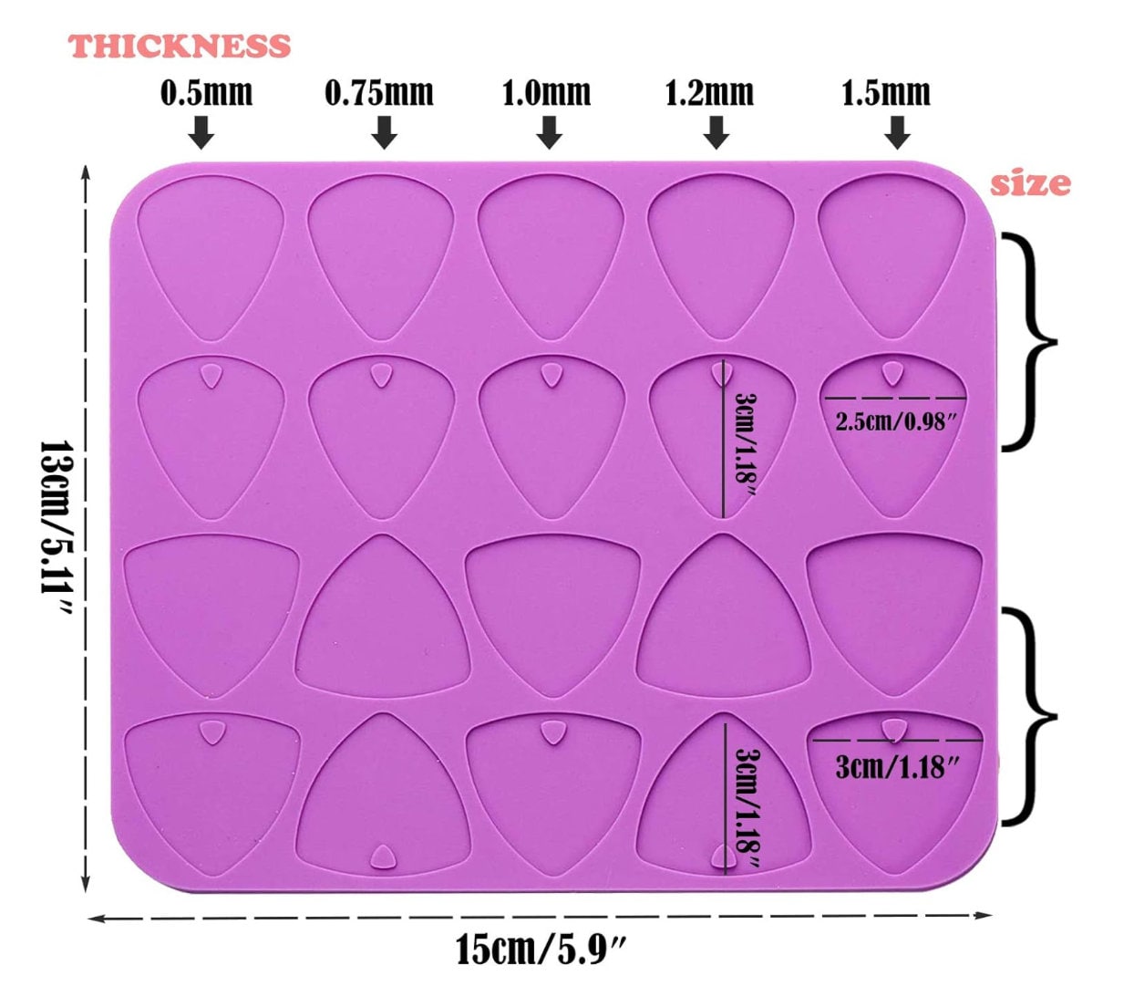 Tear Drop Tone Guitar Picks (SINGULAR) - Project Palette