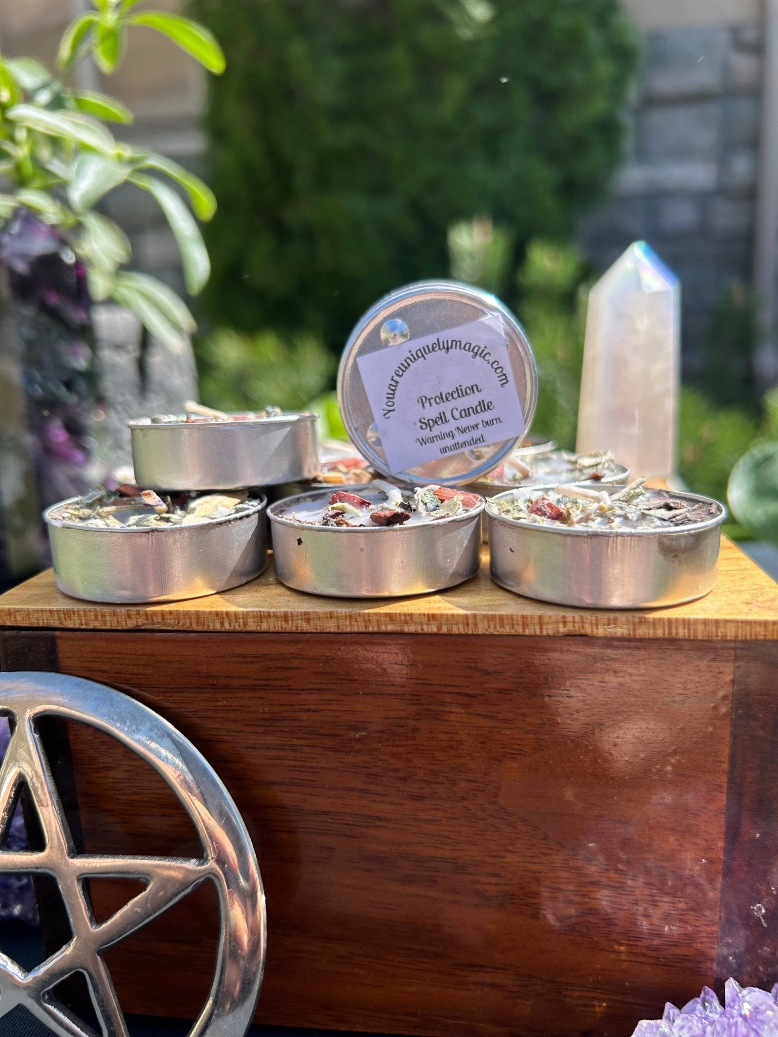 Protection Tealight Spell Candles - Project Palette